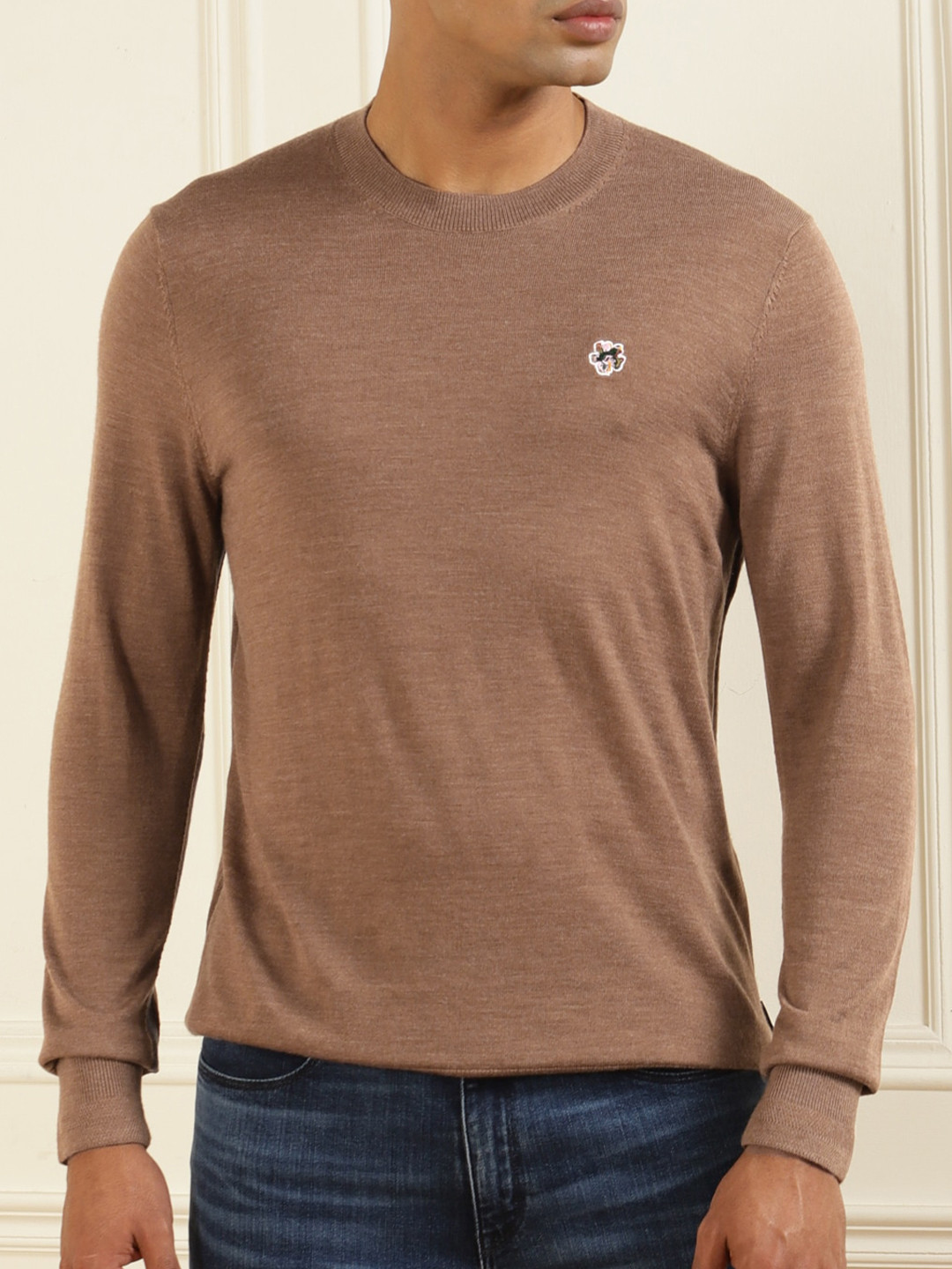 

Ted Baker Men Brown Wool Pullover