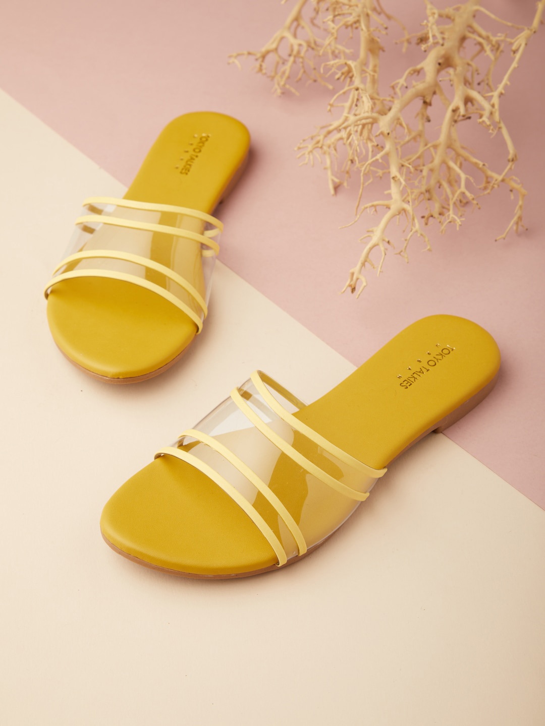 

Tokyo Talkies Women Yellow Open Toe Flats