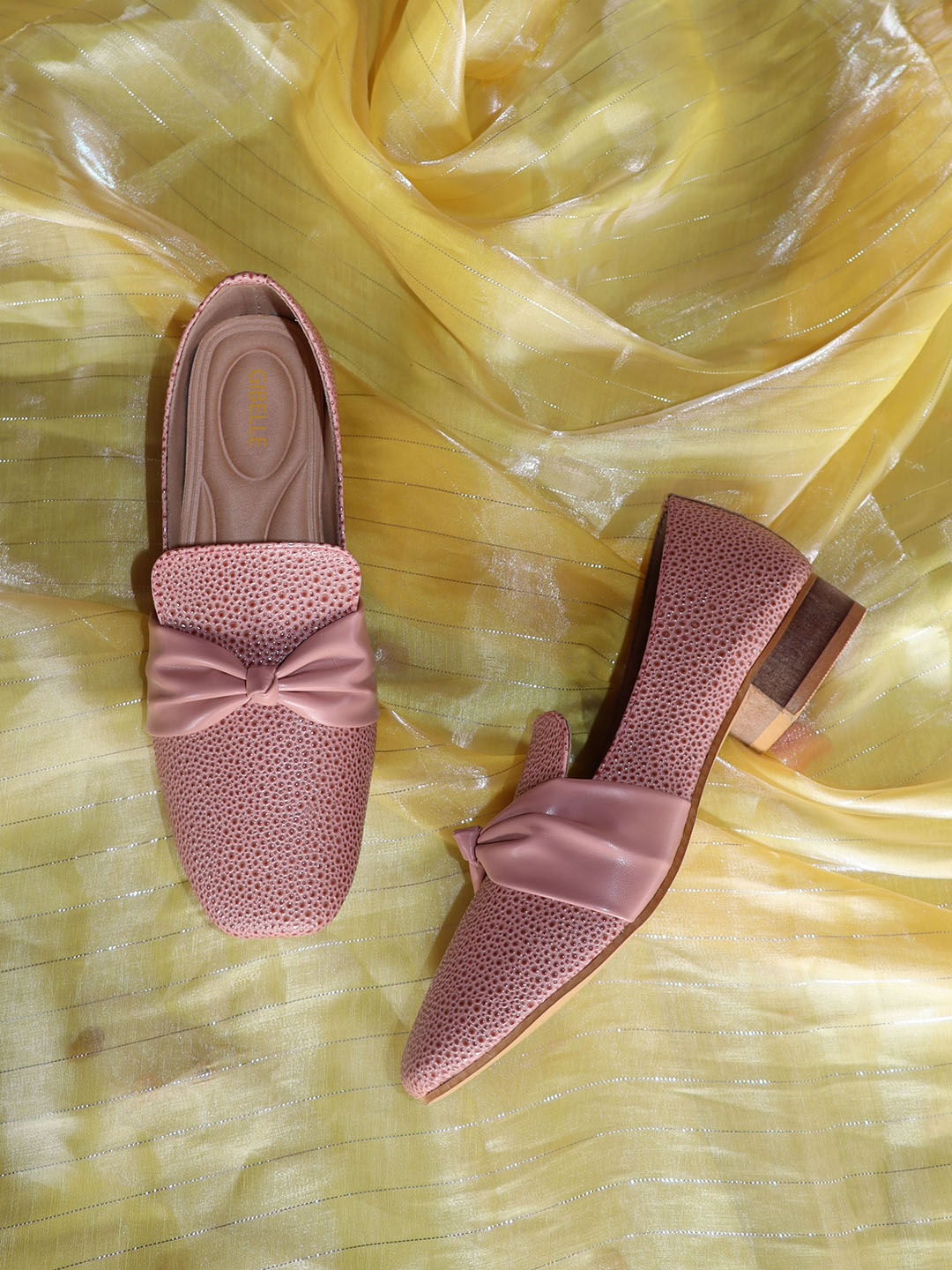 

Gibelle Women Purple Embellished Ballerinas with Bows Flats