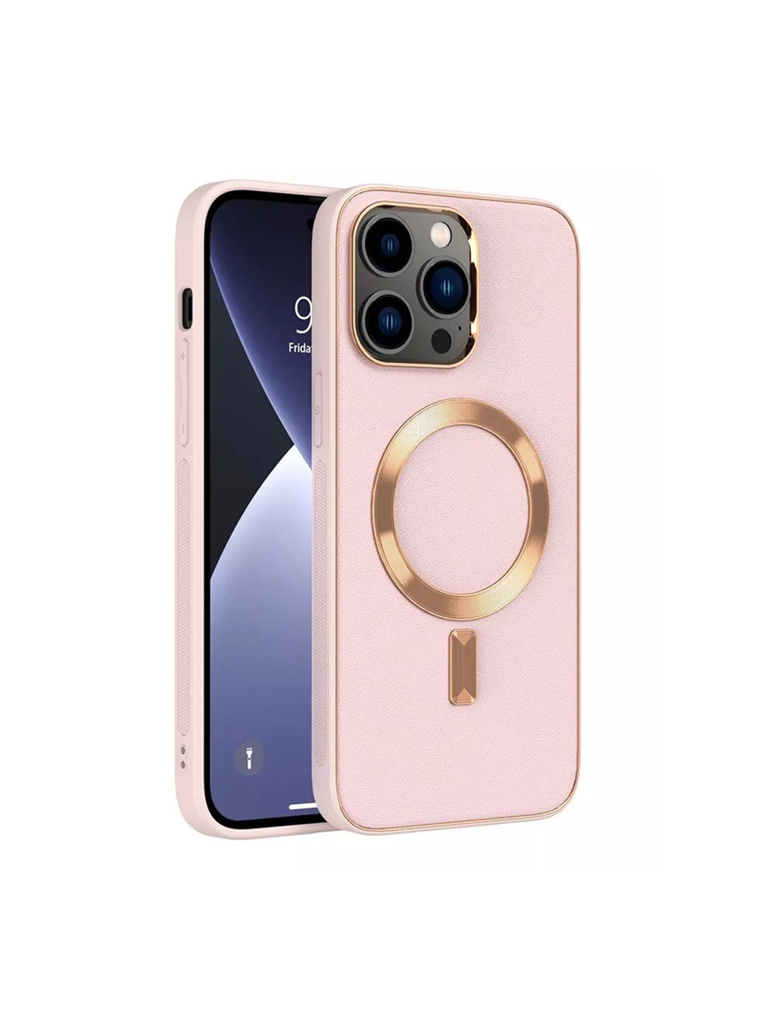 

Karwan Pink Leather iPhone 11 Pro Phone Back Case