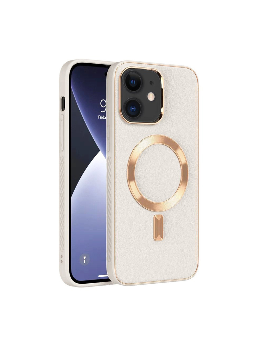 

Karwan Gold-Toned Premium iPhone 11Leather Back Case