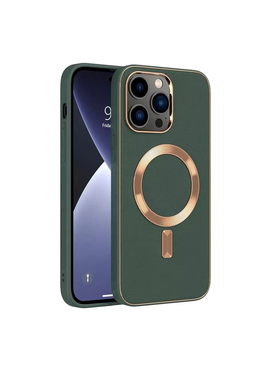 

Karwan Green iPhone 13P Pro Max Leather Back Case