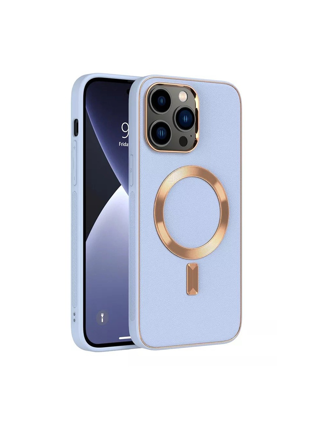 

Karwan Blue iPhone 12 Pro Max Leather Back Case