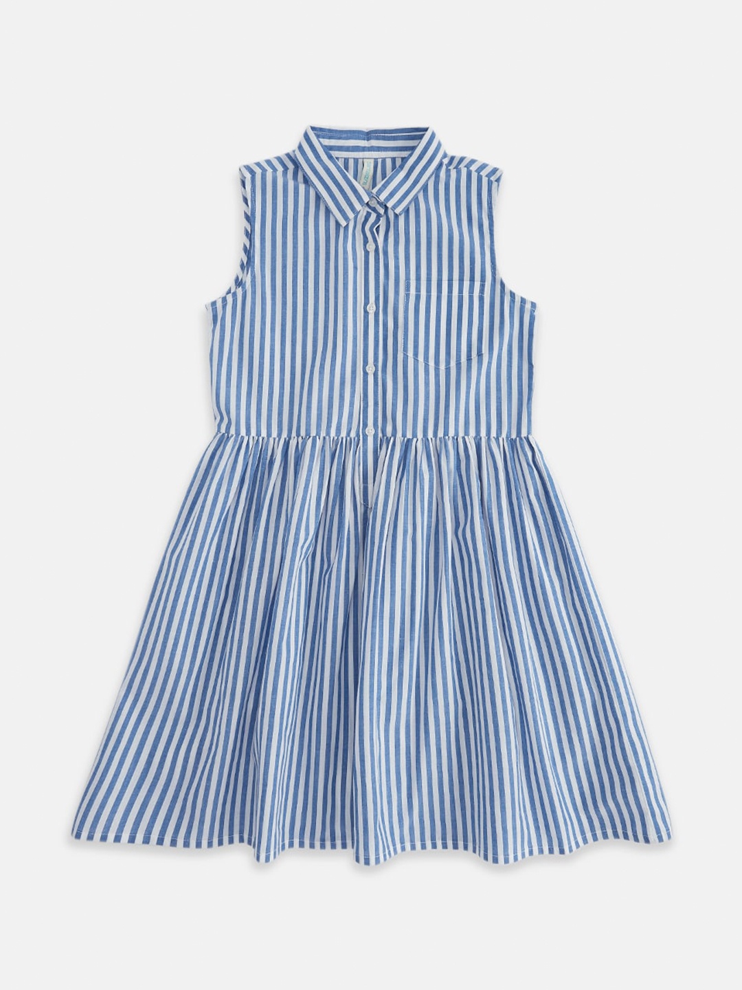 

Pantaloons Junior Blue Striped Dress