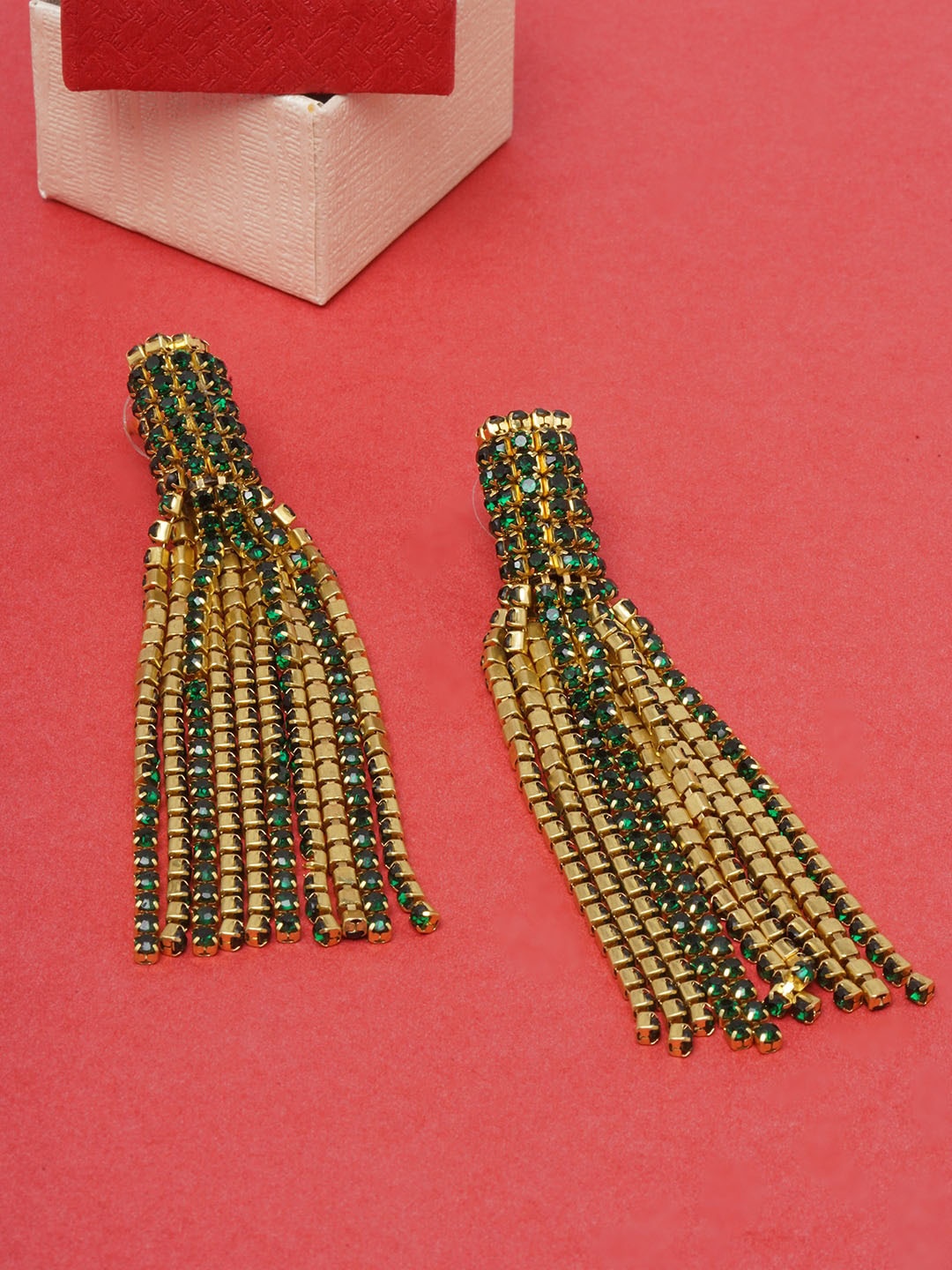 

DIVA WALK Gold-Plated Contemporary Drop Earrings