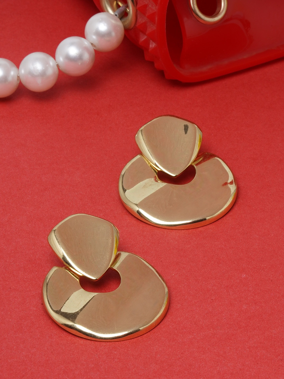 

DIVA WALK Gold-Plated Contemporary Drop Earrings