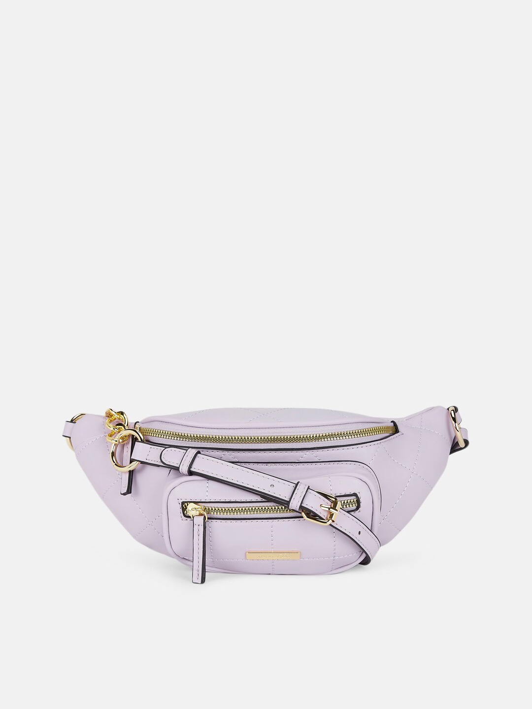 

Forever Glam by Pantaloons Purple PU Structured Sling Bag