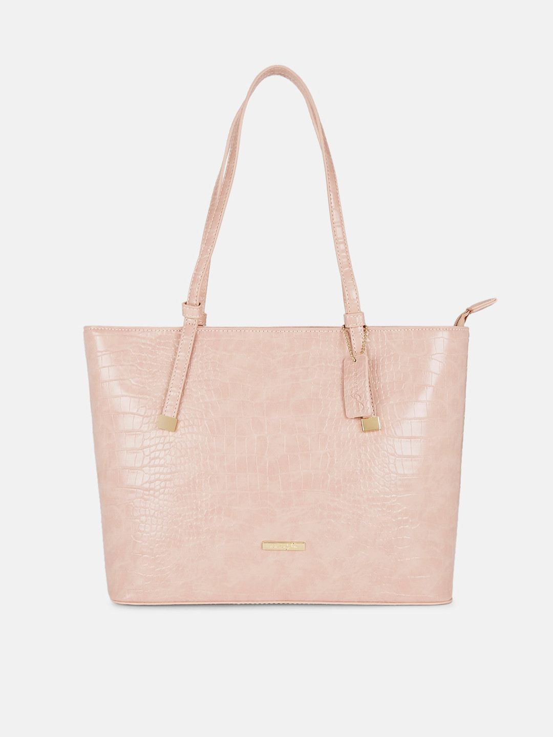 

Forever Glam by Pantaloons Nude-Coloured Textured PU Shopper Shoulder Bag