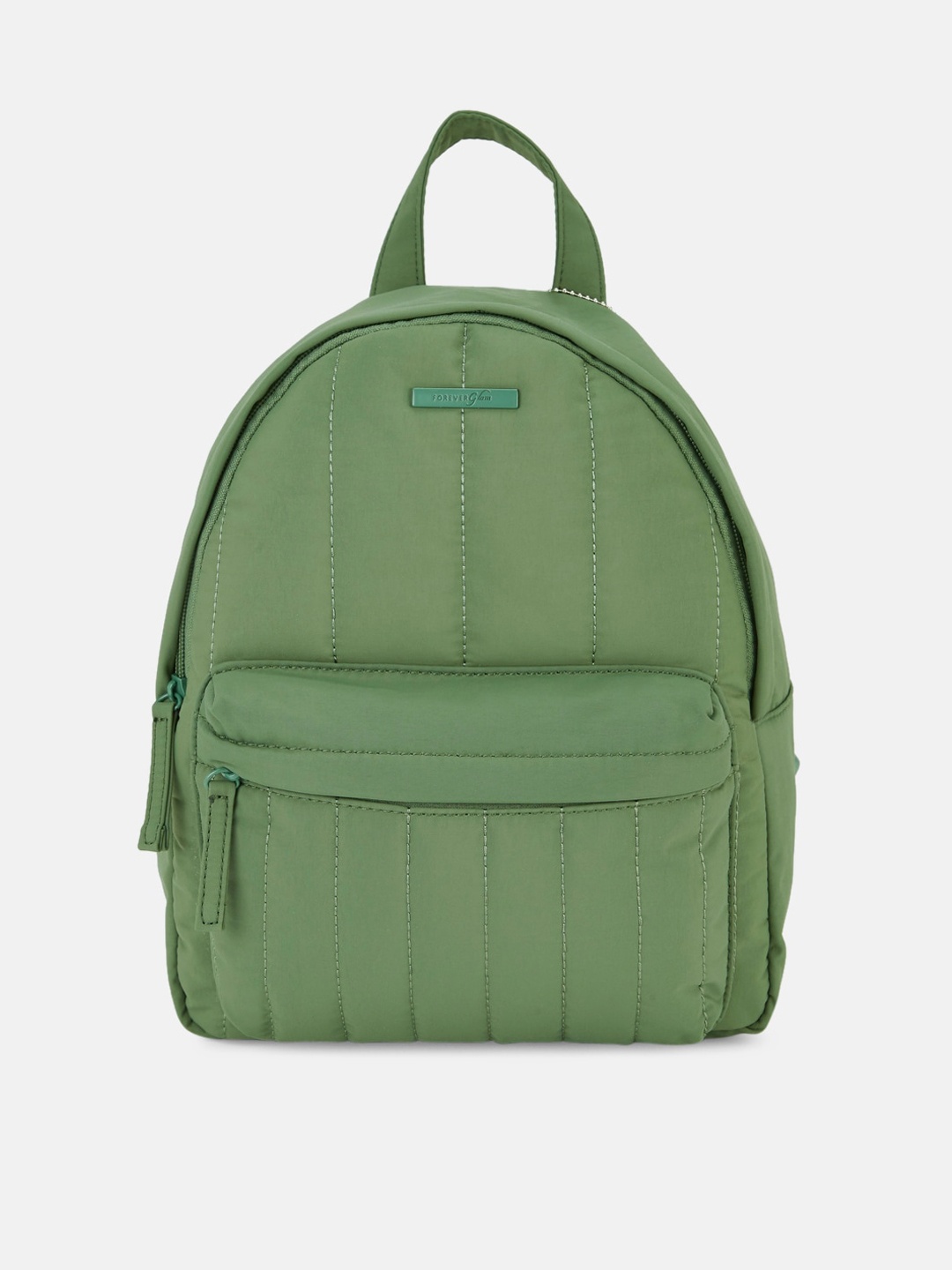 

Forever Glam by Pantaloons Green Structured Handheld Bag