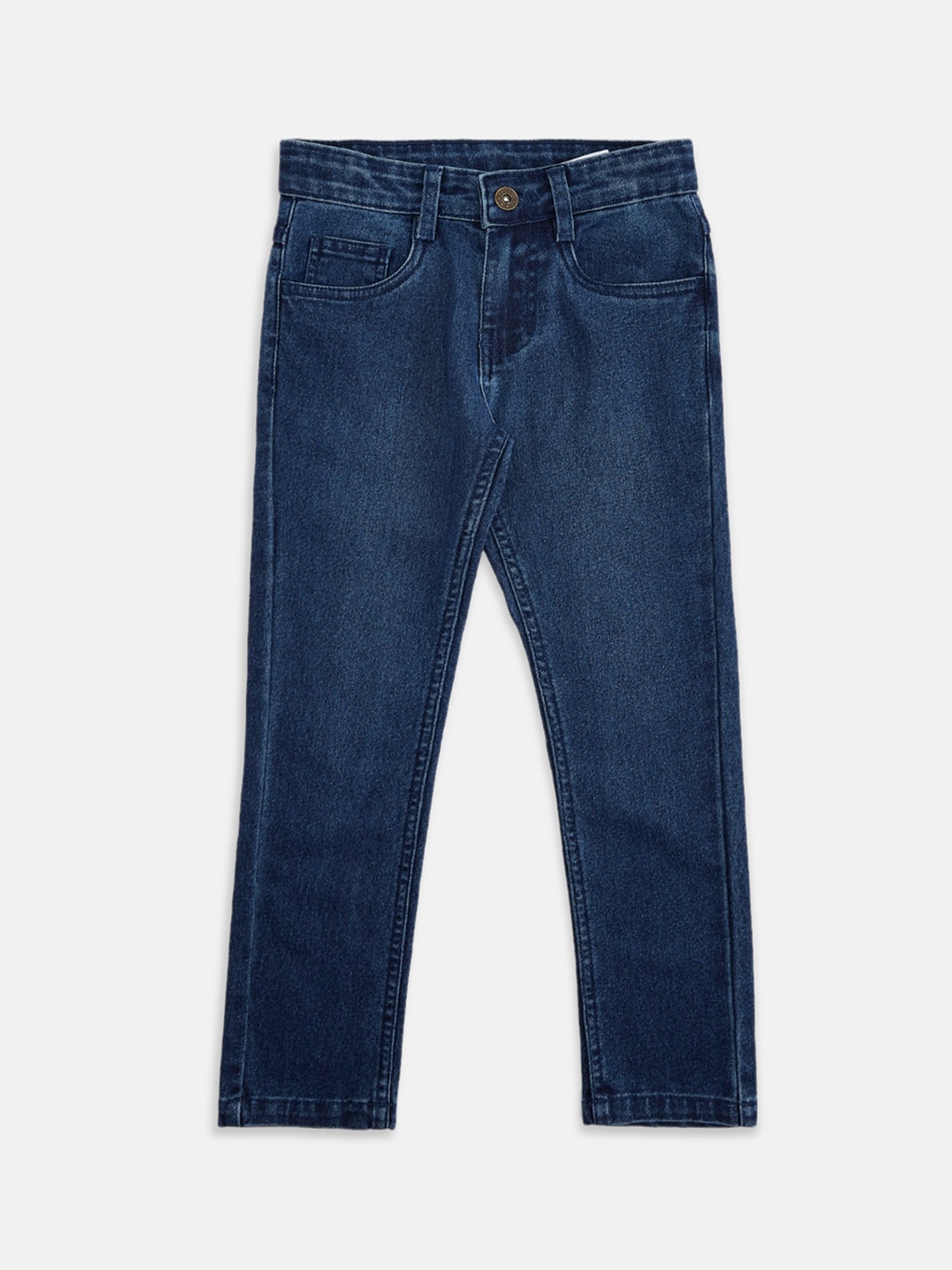 

Pantaloons Junior Boys Regular Fit Light Fade Cotton Jeans, Blue