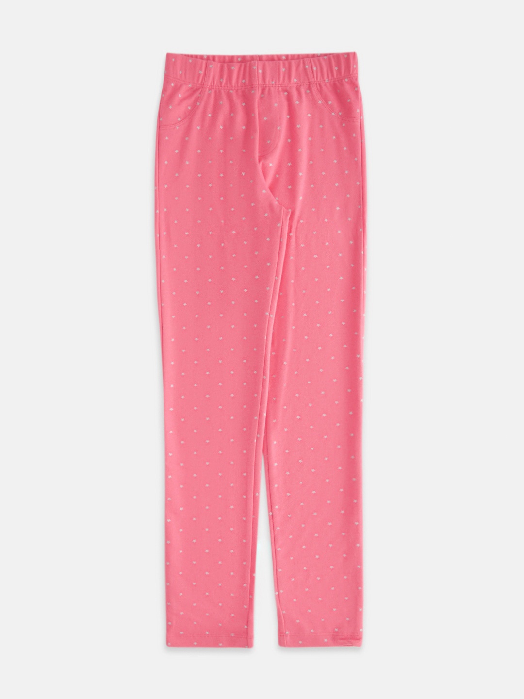 

Pantaloons Junior Girls Fuchsia Slip-On Cotton Jeggings