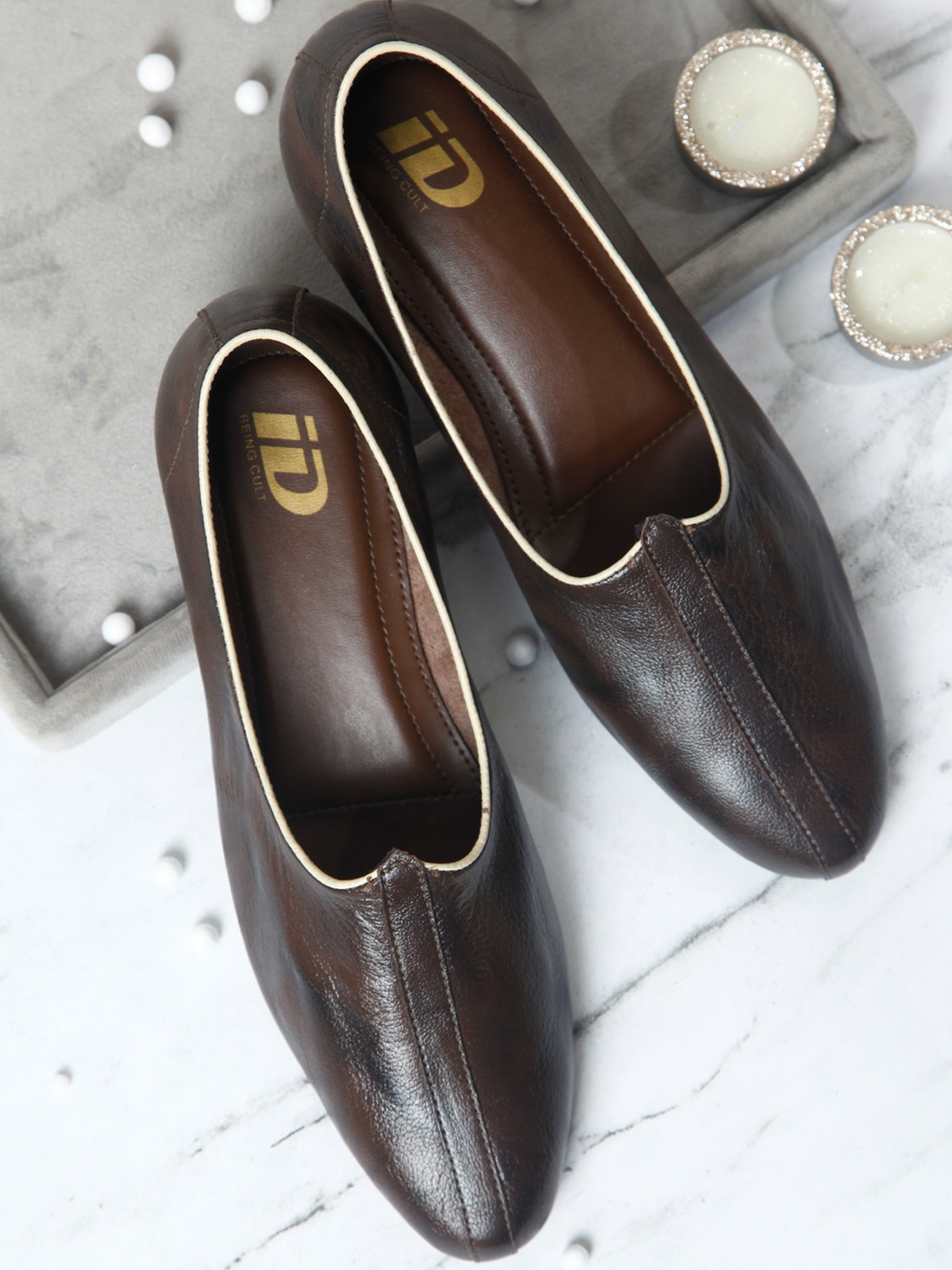 

ID Men Brown Leather Mojaris