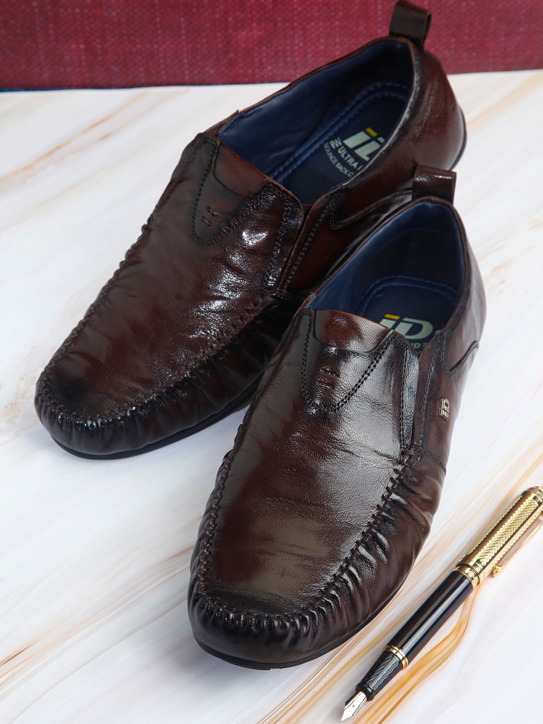 

ID Men Maroon Leather Loafers