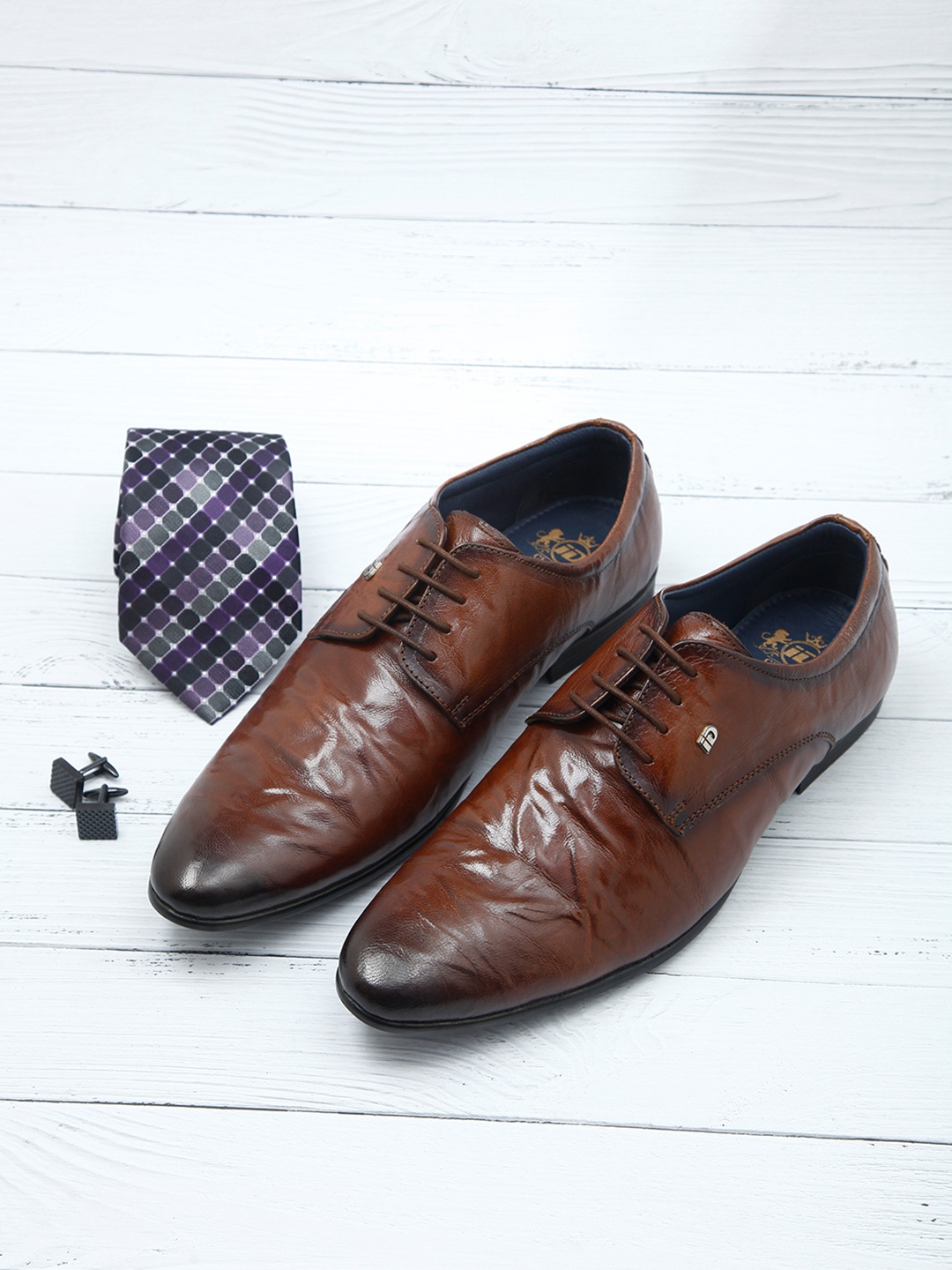 

ID Men Tan Brown Formal Derbys