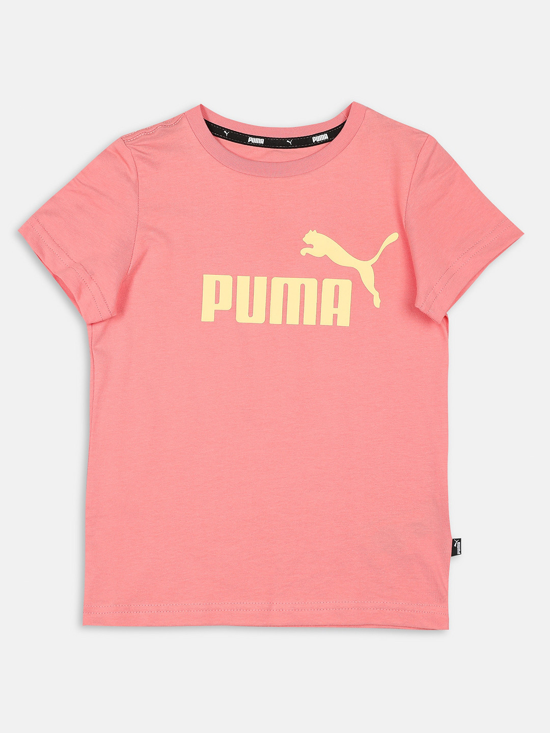 

Puma Essentials Boys Pink Brand Logo Printed Cotton T-Shirts