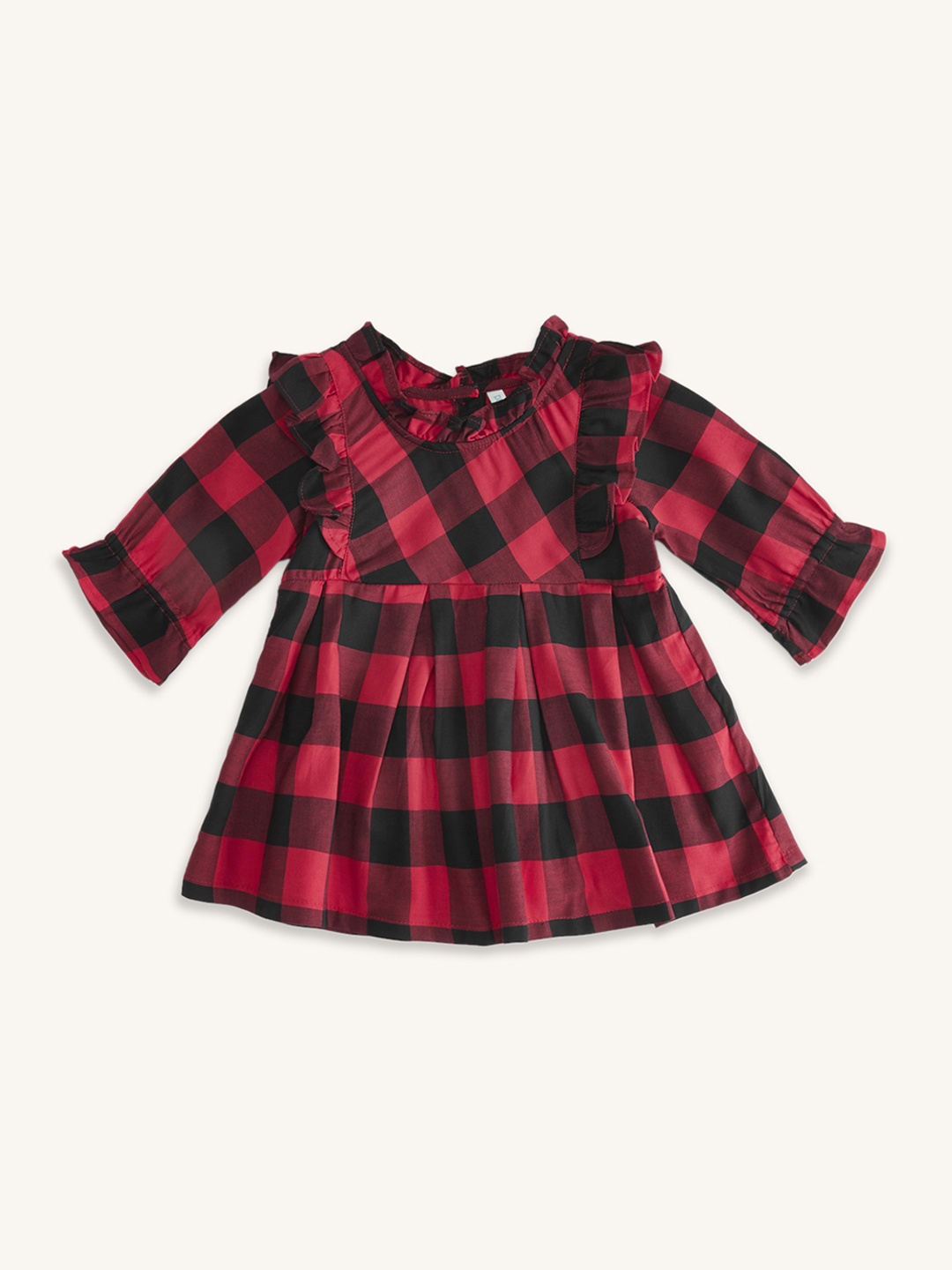 

Pantaloons Baby Red Checked Top