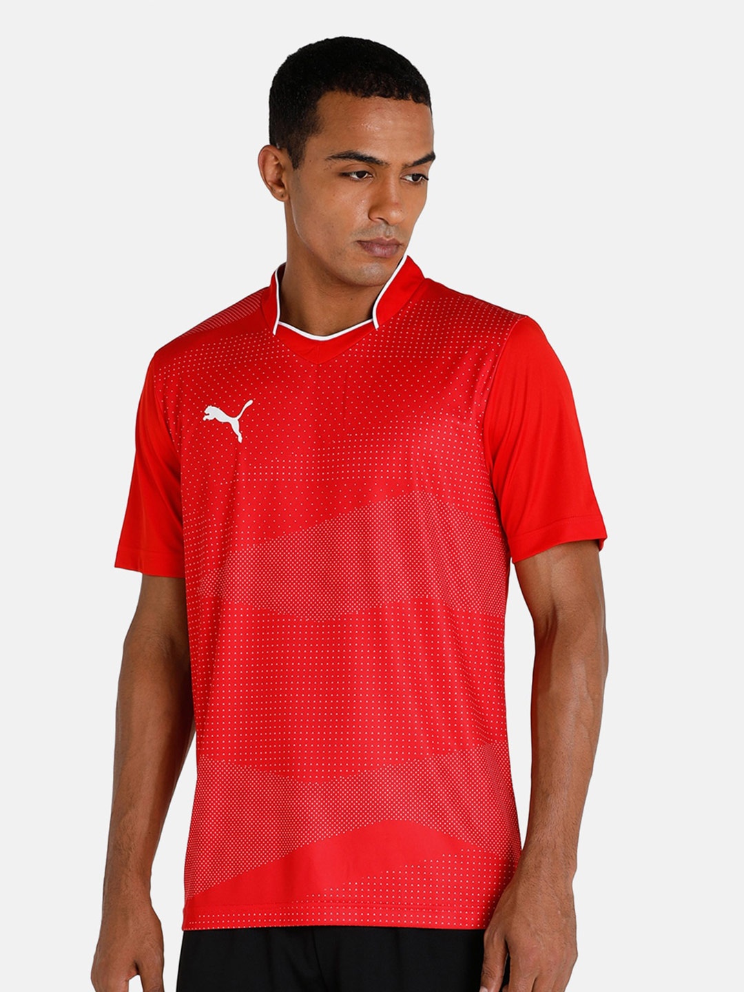 

Puma Men Red Cricket Team Printed T-shirt