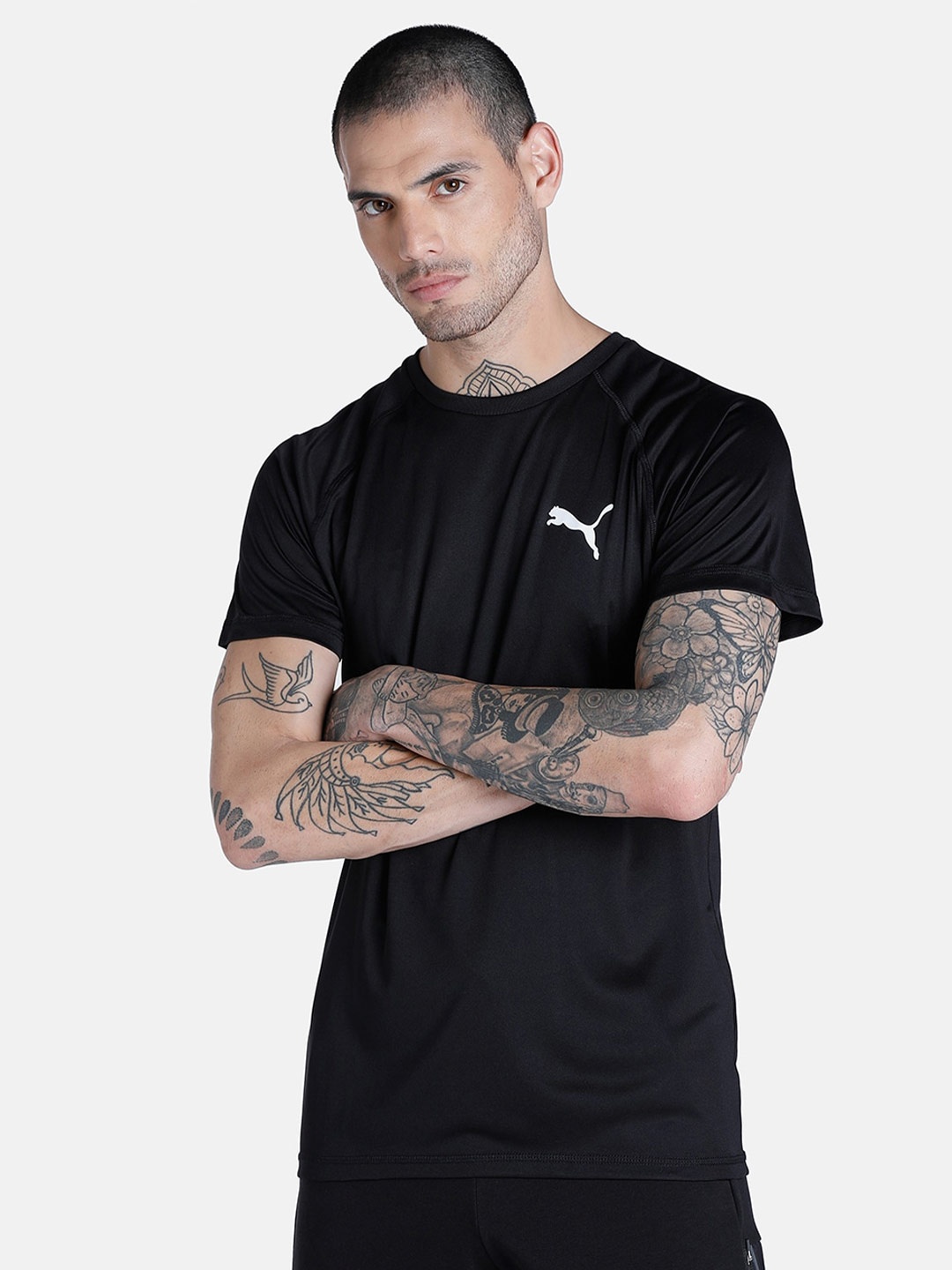 

Puma Men Black T-shirt
