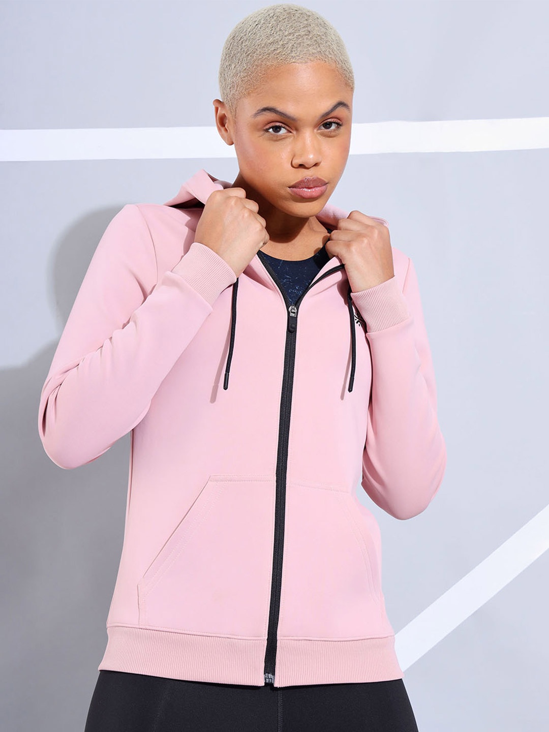 

CULT Solid Sweatshirt with Pockets, Pink