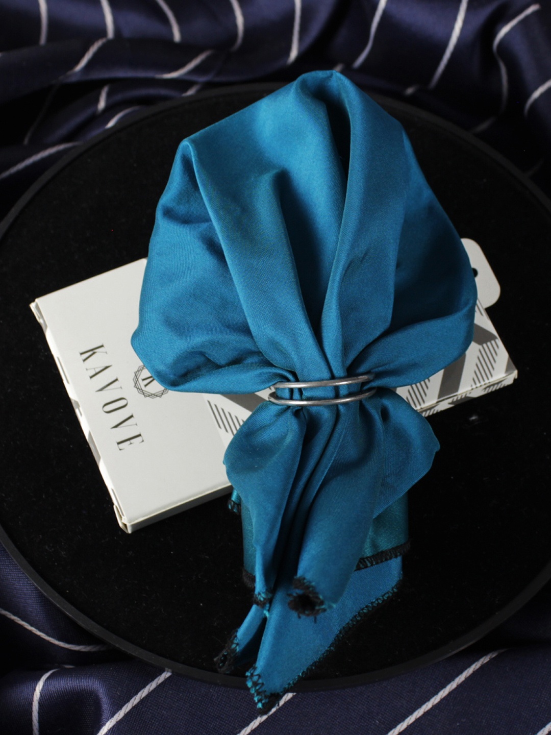 

KOVOVE Blue Pocket Square