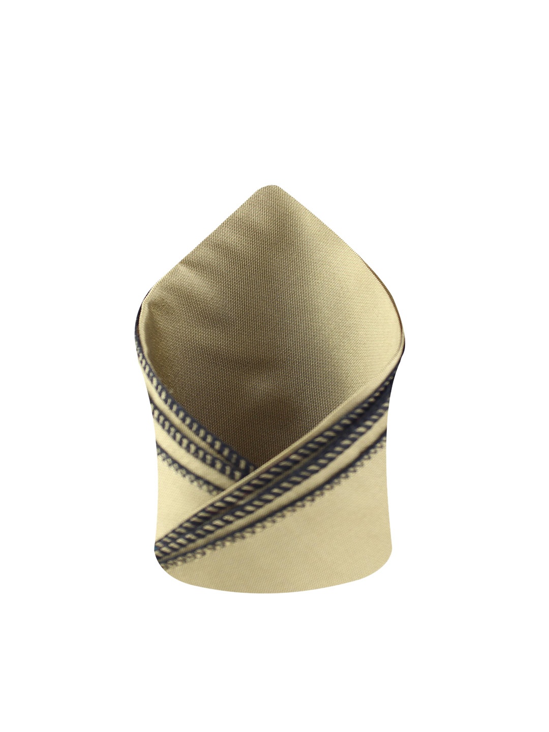 

KOVOVE The Midnight Brown Self Design Pocket Square