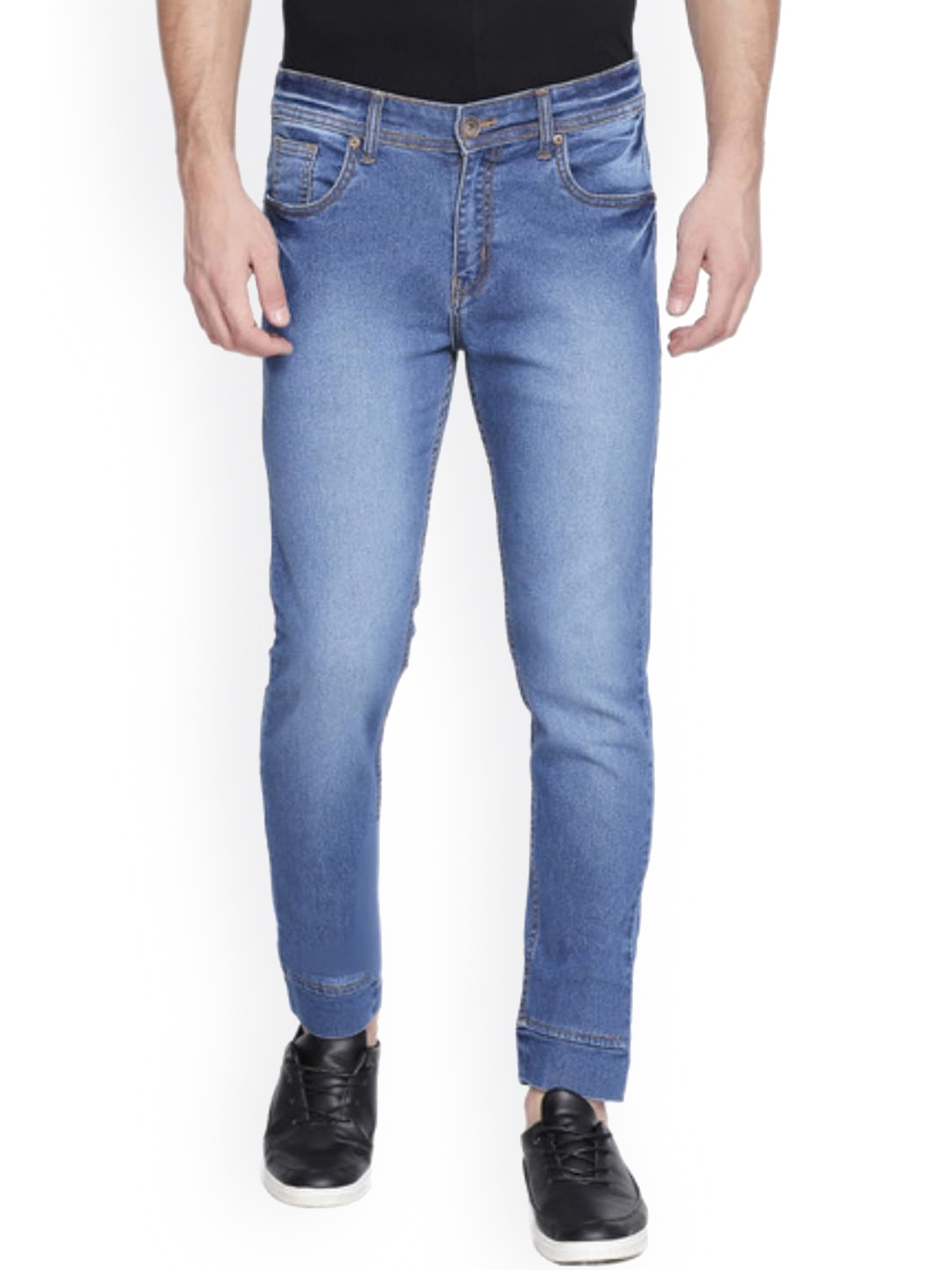 

High Star Men Blue Slim Fit Heavy Fade Stretchable Jeans