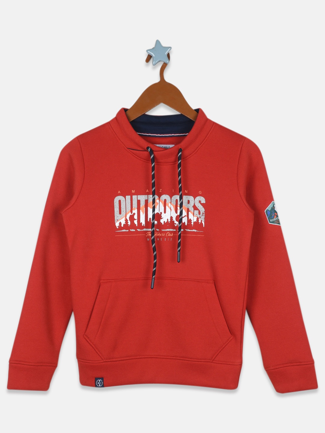 

Monte Carlo Boys Orange Typography Printed Sweatshirt