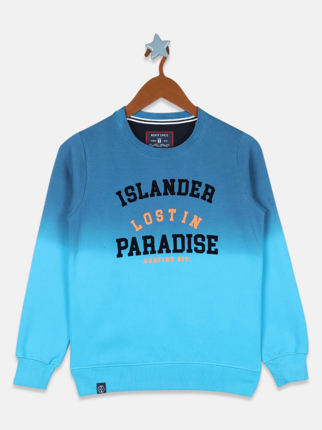 

Monte Carlo Boys Blue Printed Sweatshirt