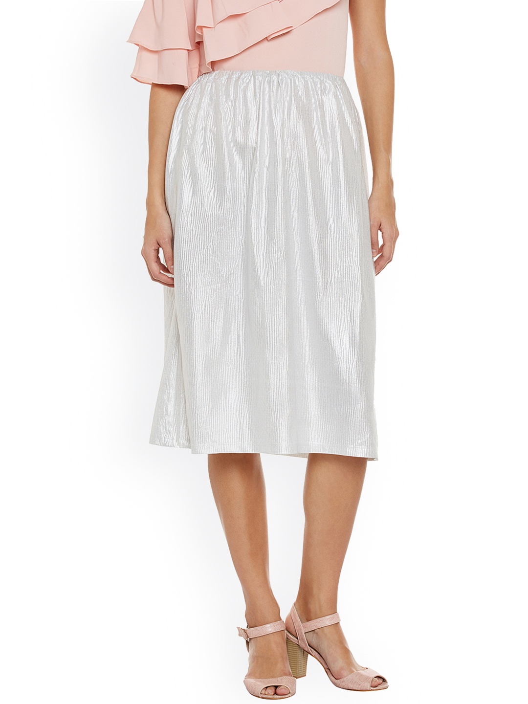 

Oxolloxo Silver-Toned Shimmery Skirt
