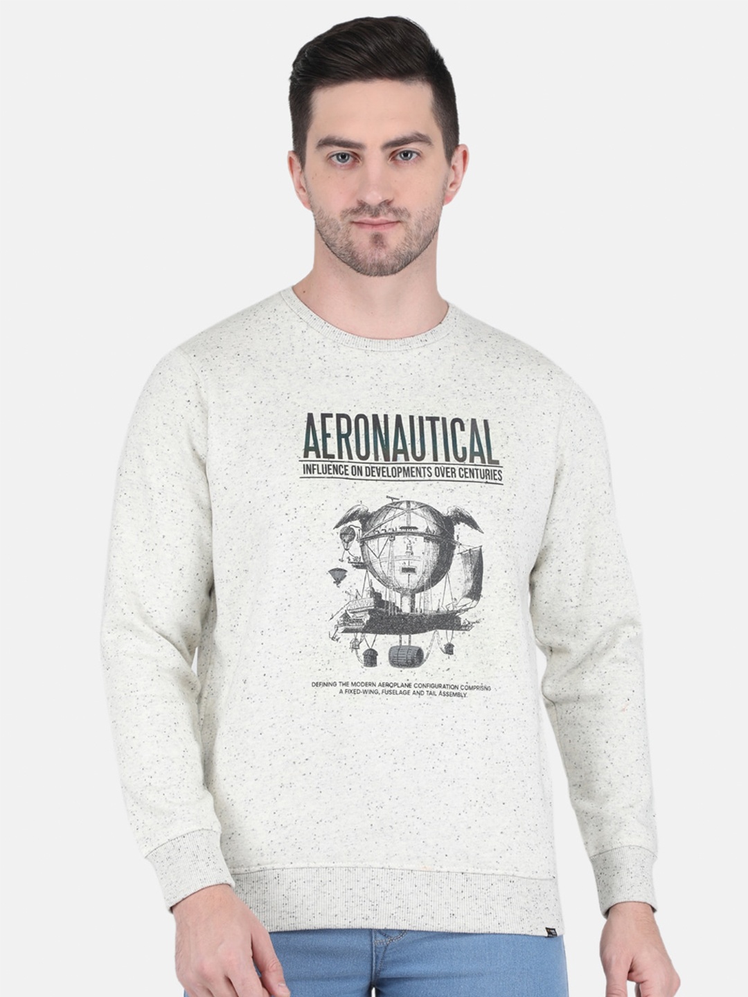 

Monte Carlo Men Grey Printed Sweatshirt