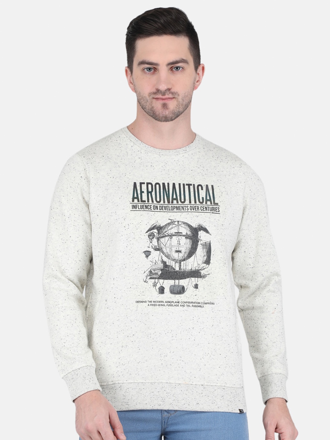 

Monte Carlo Men Grey Printed Sweatshirt