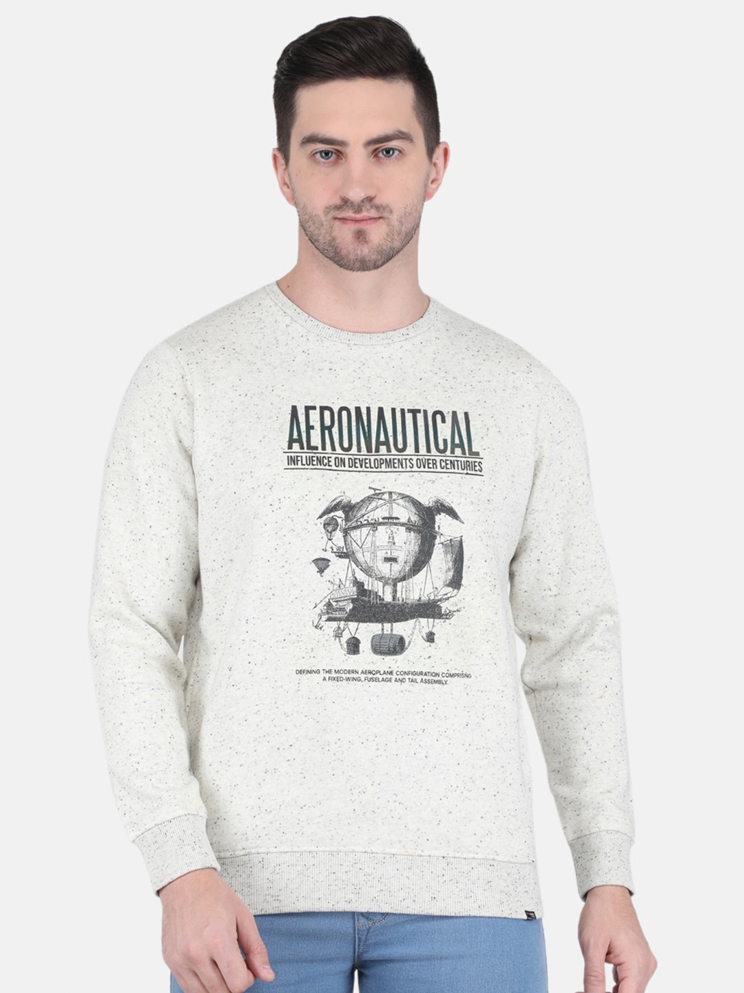 

Monte Carlo Men Grey Printed Sweatshirt