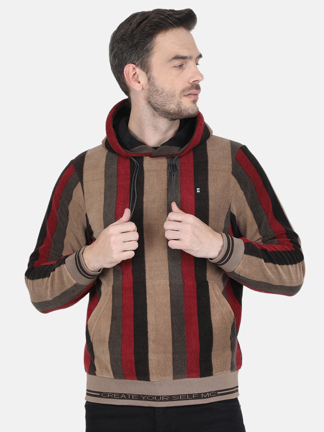

Monte Carlo Men Red Printed Cotton Sweatshirt