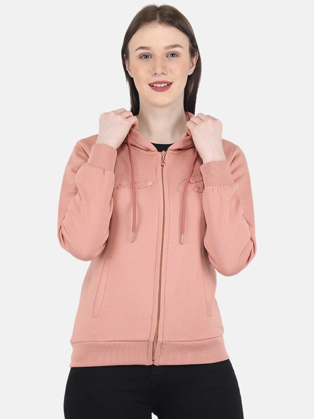 

Monte Carlo Hooded Cotton Sweatshirt, Beige