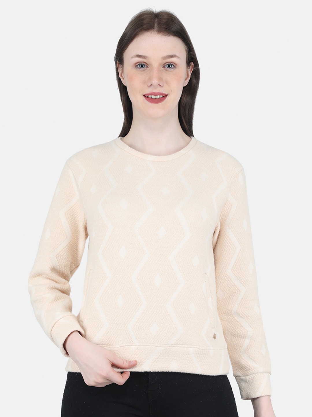 

Monte Carlo Women Beige Sweatshirt