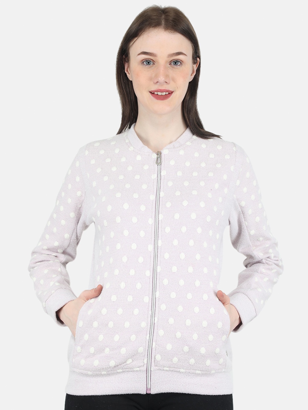 

Monte Carlo Women Purple Printed Sweatshirt