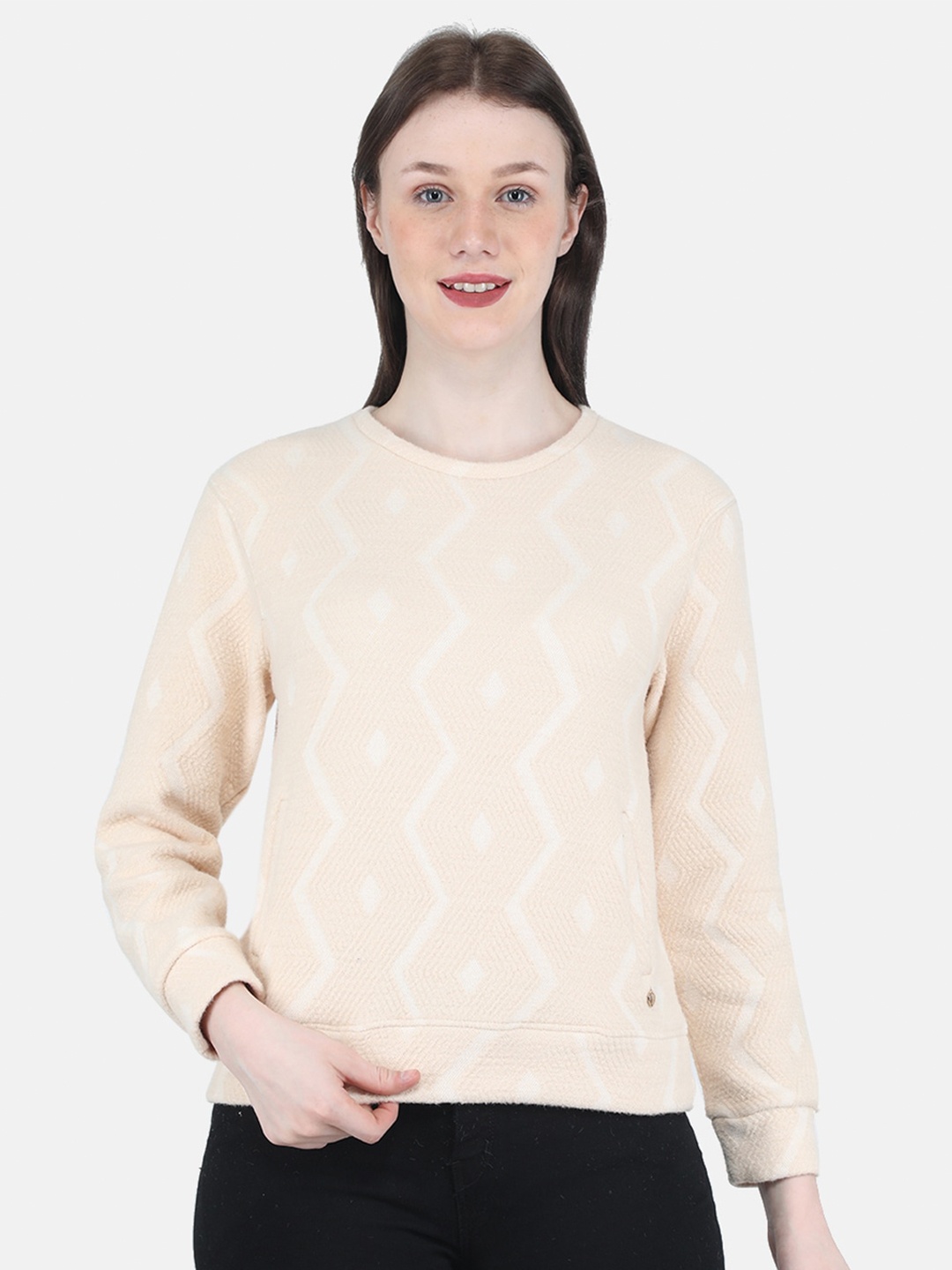 

Monte Carlo Women Beige Sweatshirt