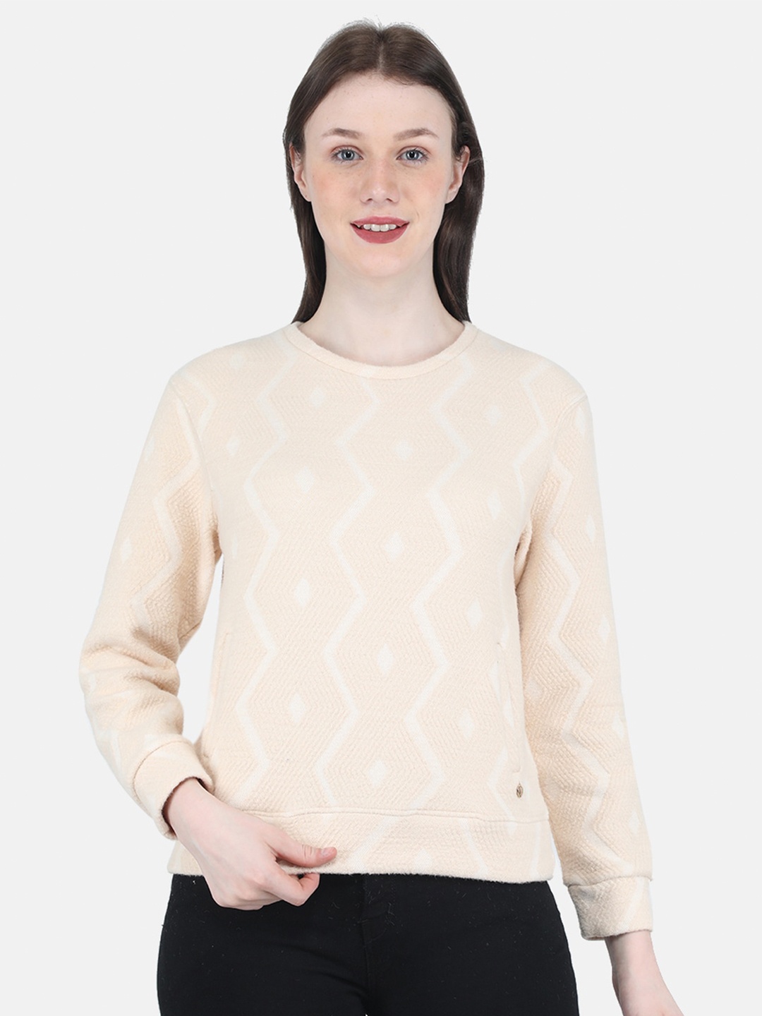 

Monte Carlo Women Beige Sweatshirt