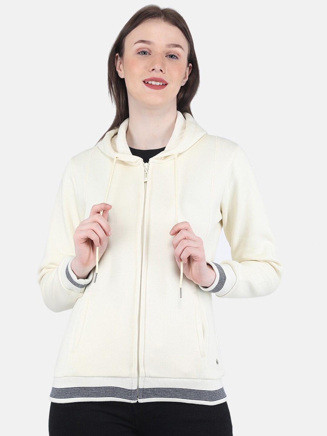

Monte Carlo Women Cream-Coloured Sweatshirt