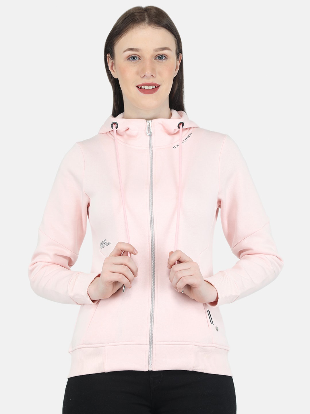 

Monte Carlo Women Pink Hooded Sweatshirt