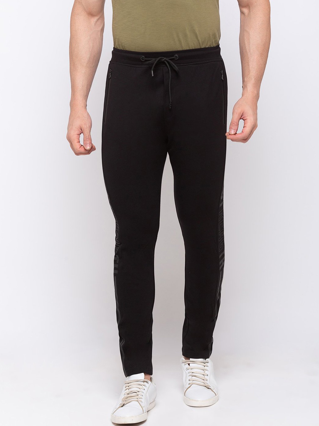 

Status Quo Men Black Cotton Track Pant