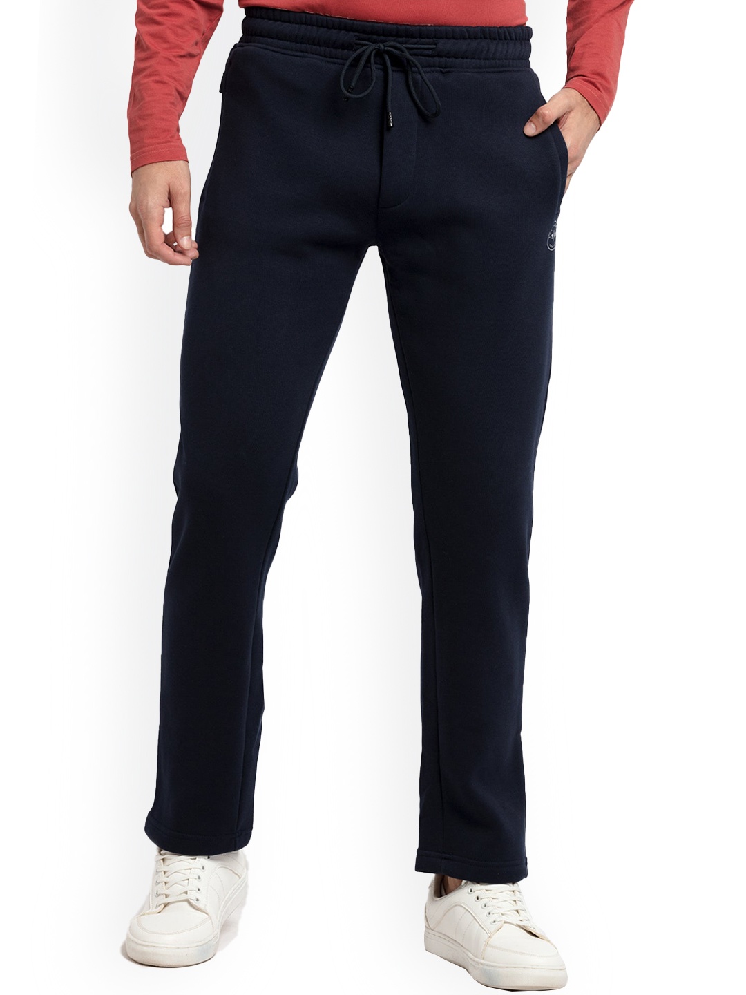 

Status Quo Men Navy Blue Cotton Track Pant