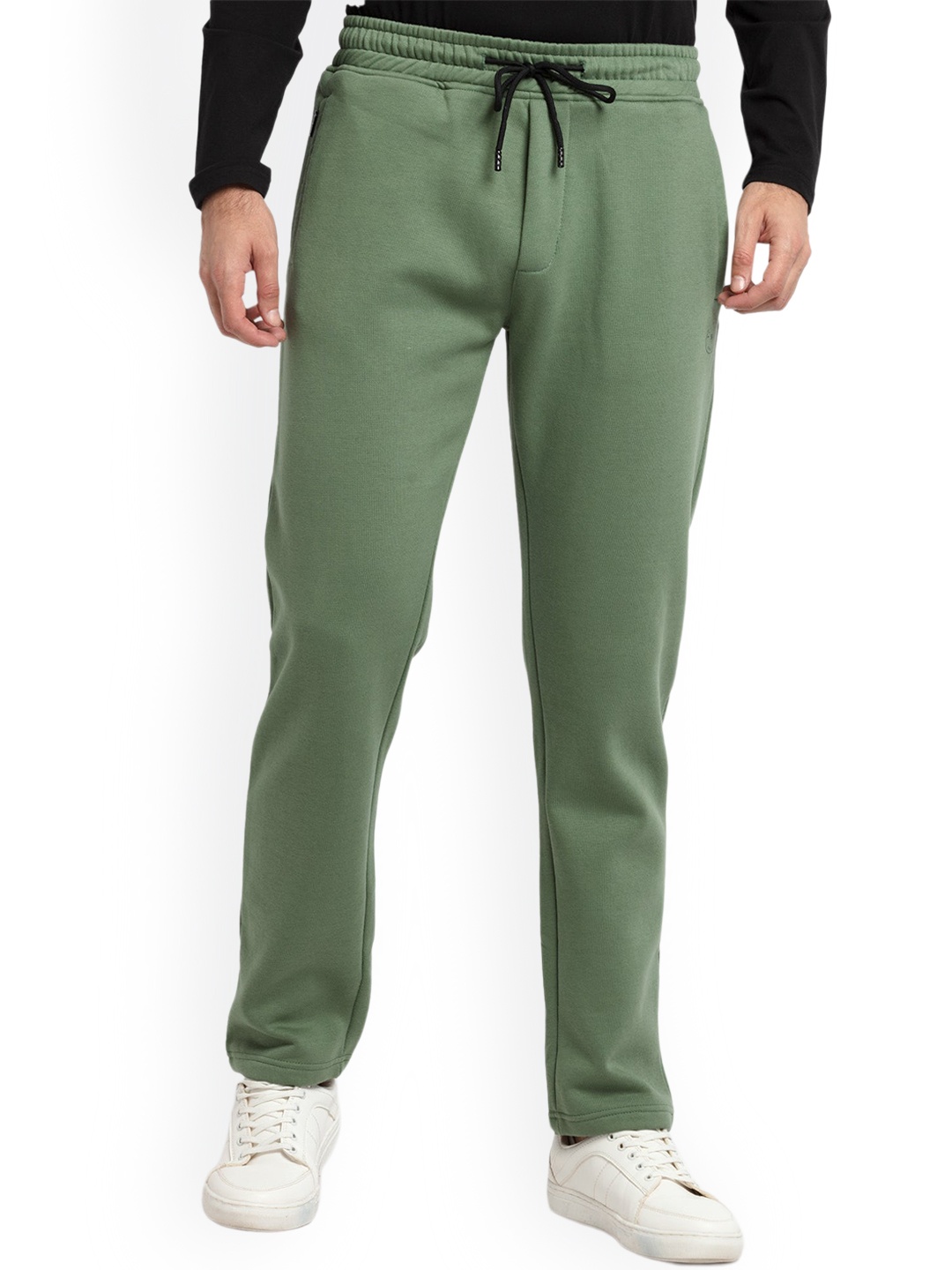 

Status Quo Men Green Cotton Track Pant