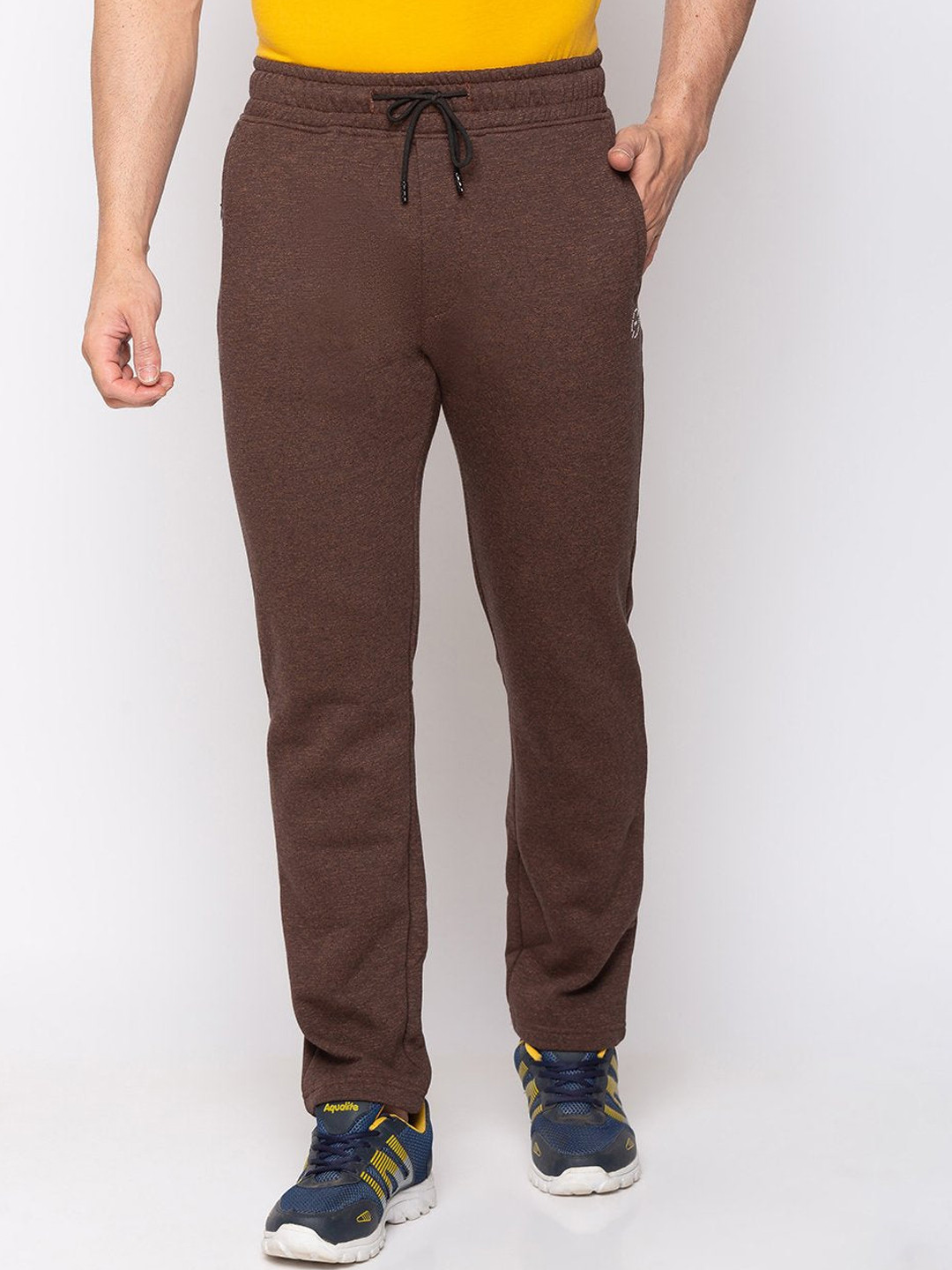 

Status Quo Men Coffee Brown Cotton Track Pant