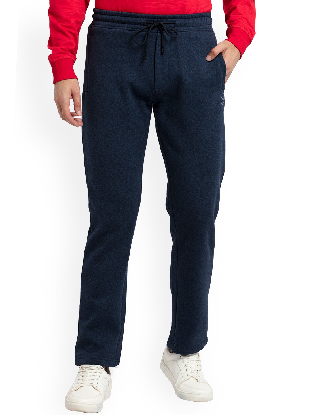 

Status Quo Men Navy Blue Cotton Track Pant