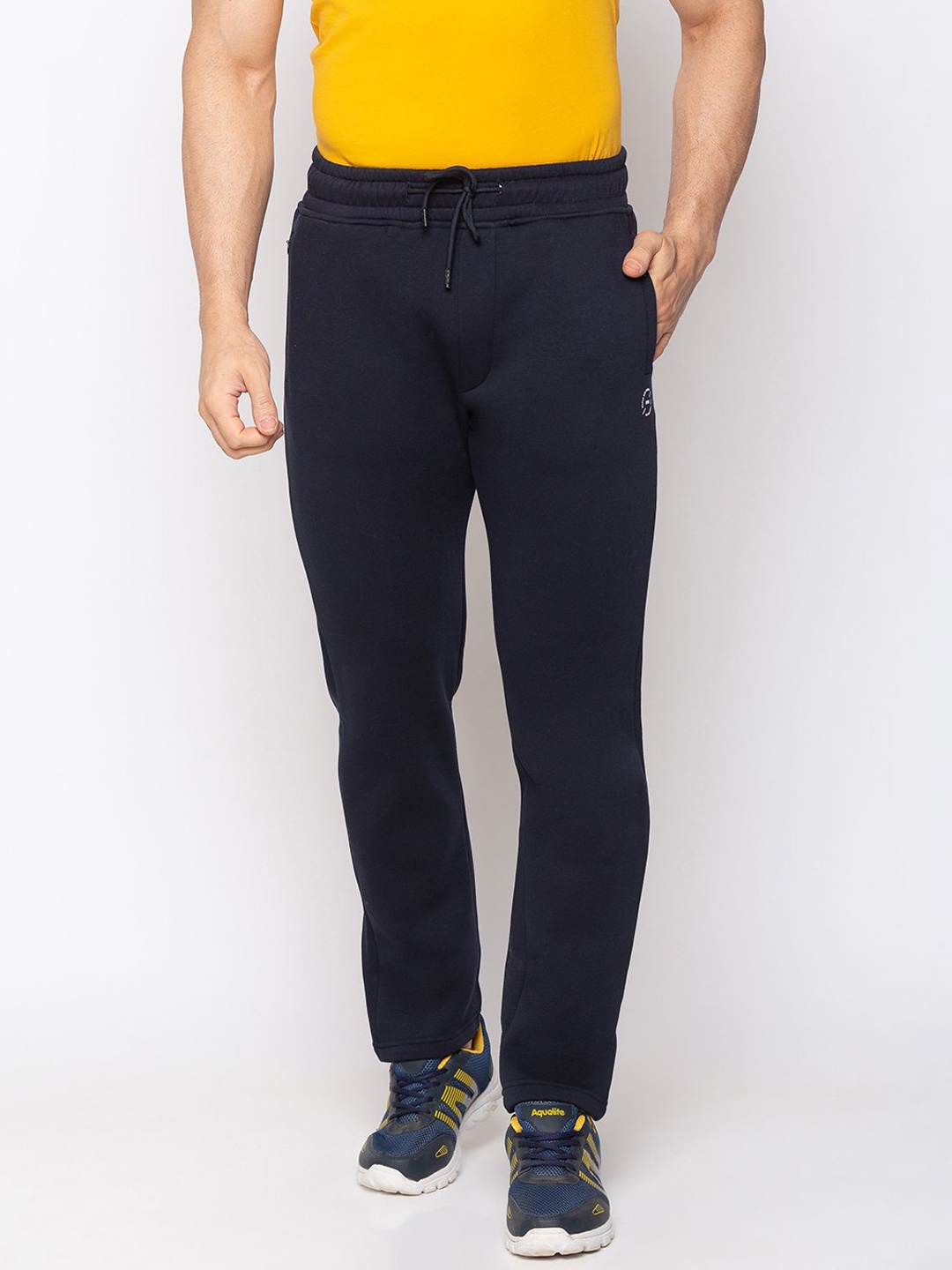 

Status Quo Men Navy Blue Cotton Track Pant