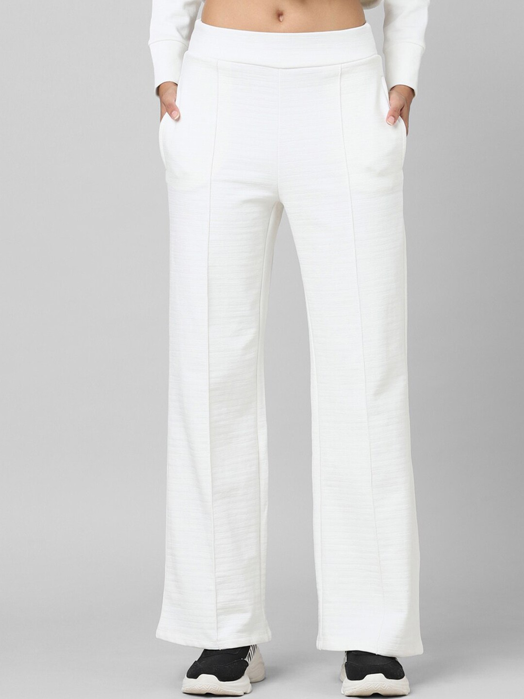 

ONLY Women White Cotton Trousers