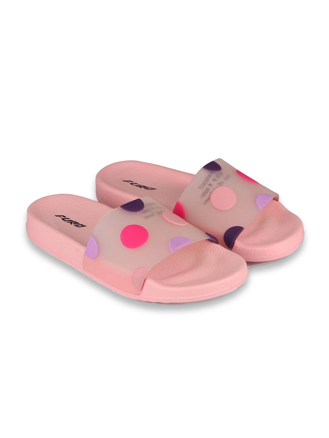 

FURO by Red Chief Women Pink & Red Printed Sliders