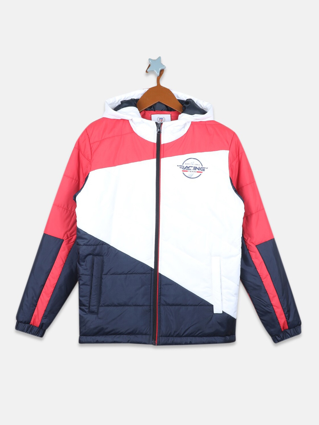 

Monte Carlo Boys Red White Colourblocked Padded Jacket