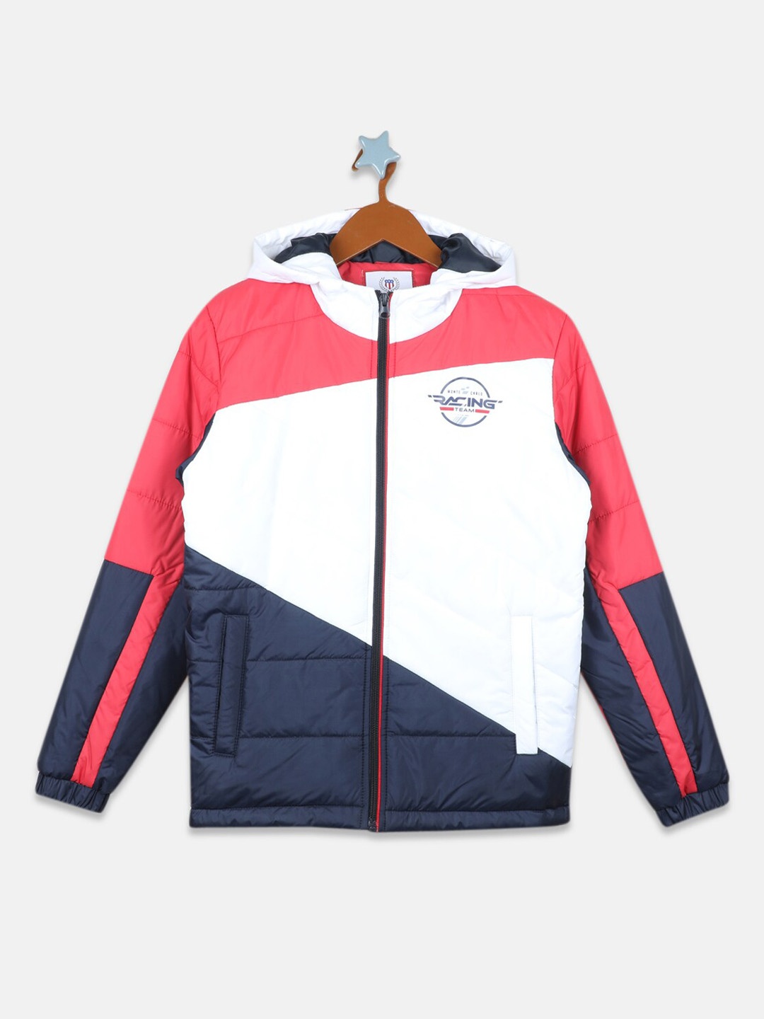

Monte Carlo Boys Red White Colourblocked Padded Jacket